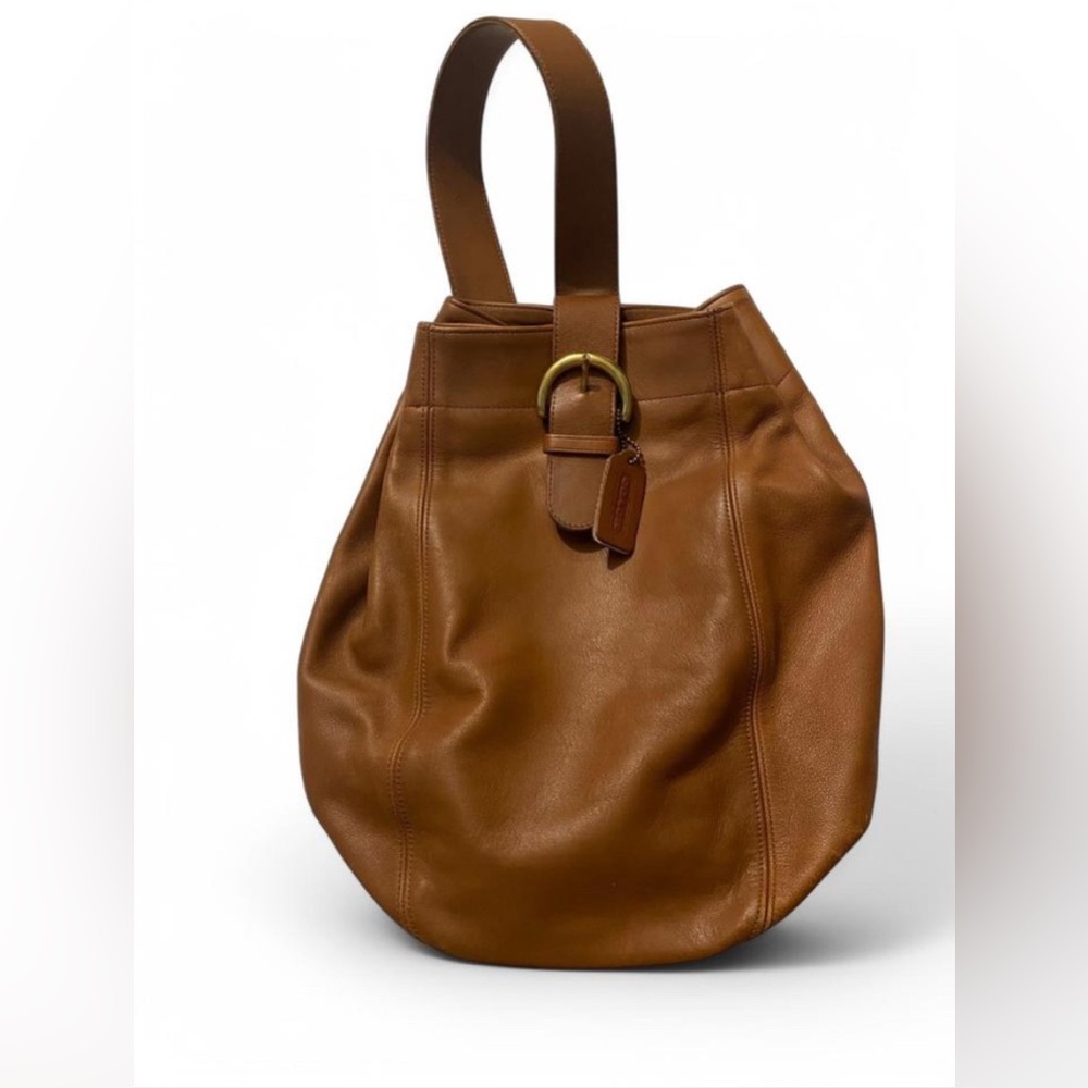 Vintage Coach Brown leather Soho bucket Single Strap Backpack